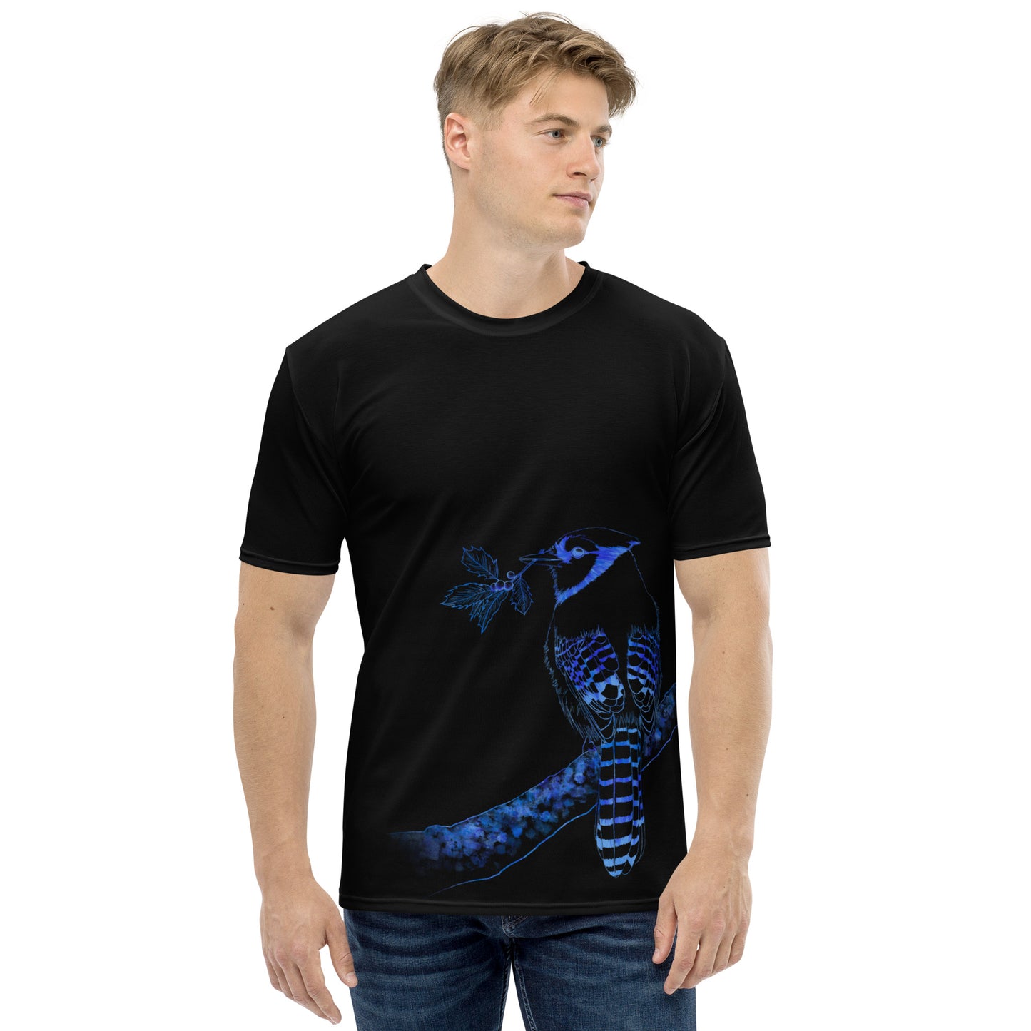 T-Shirt noir pour homme - Blue Jay