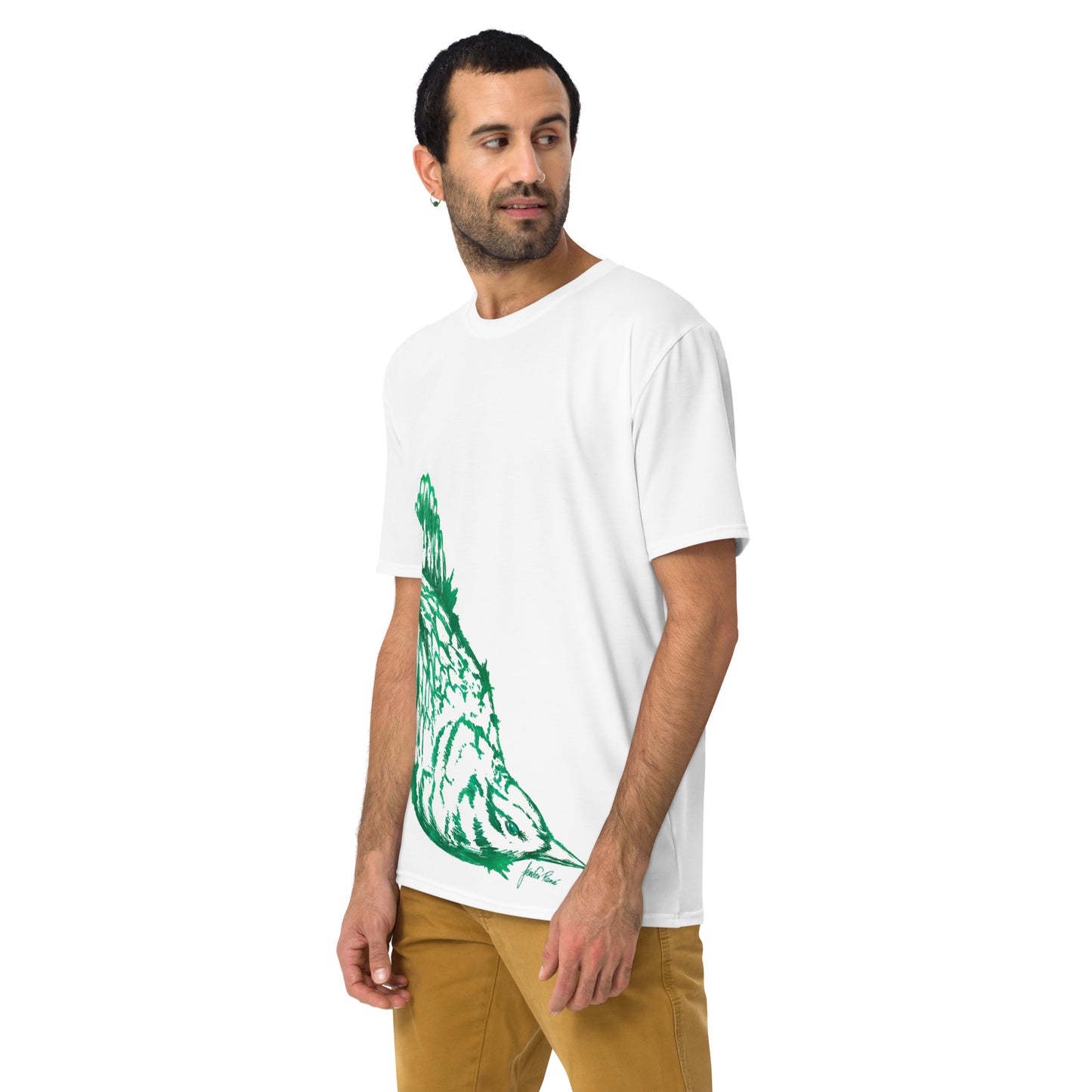 T-shirt blanc pour homme - Emerald