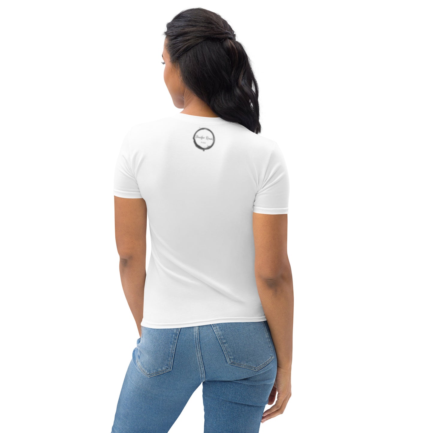 T-shirt blanc pour femme- Emerald