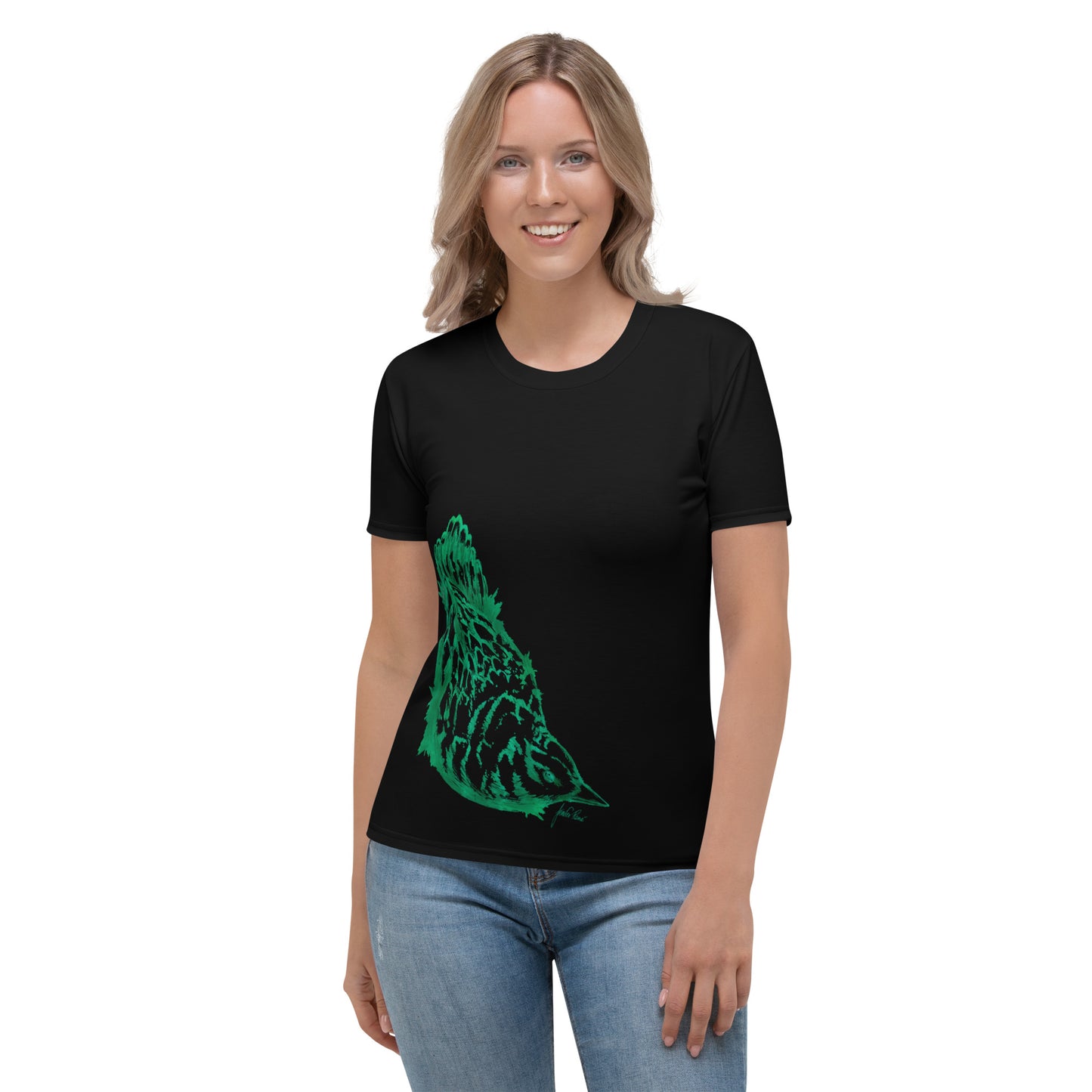 T-shirt noir pour femme - Emerald